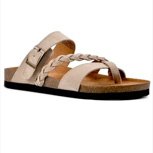White Mountain HAZY FOOTBEDS SANDALS 8M -New never worn
